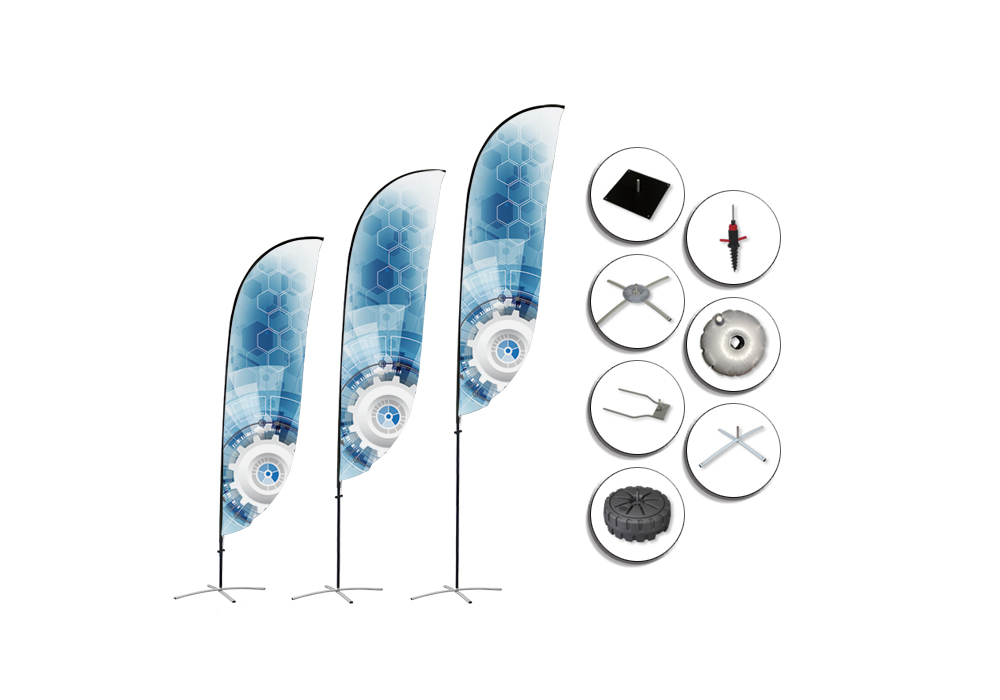 Feather-Style Flag Banners