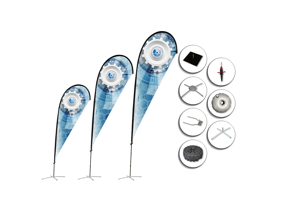 Teardrop-Style Flag Banners