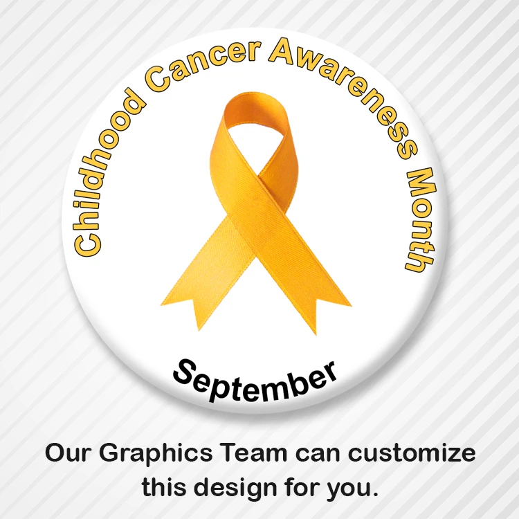 Customizable Child Cancer Awareness Month button