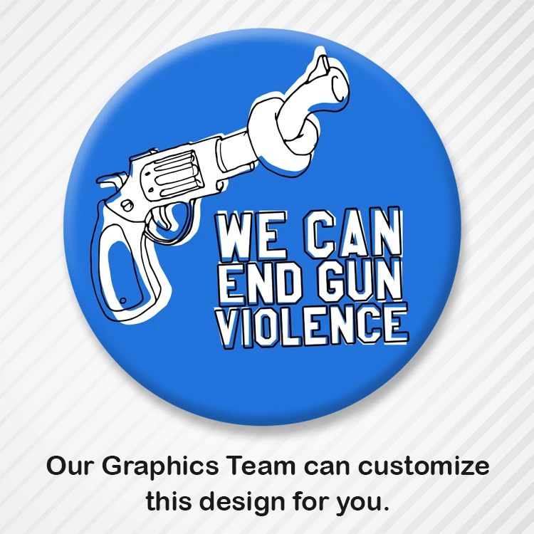 Customizable Gun Control Awareness Button 