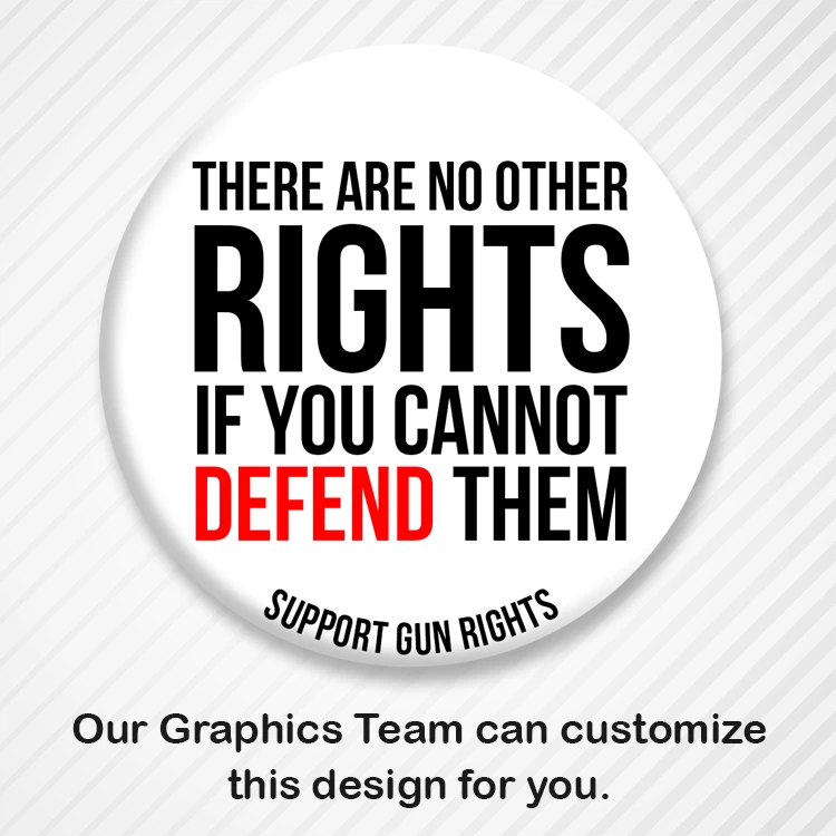 Customizable Gun Rights Awareness Button