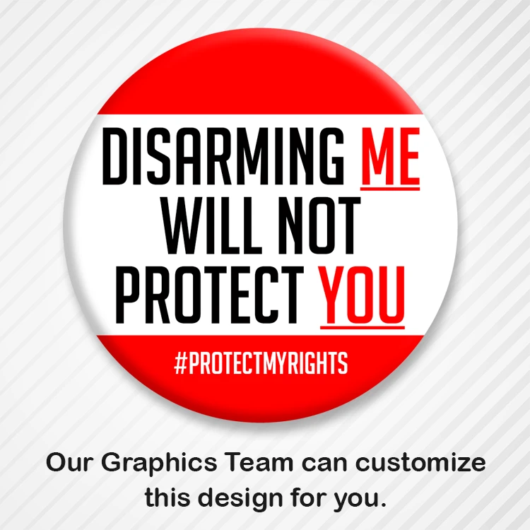 Customizable Gun Control Awareness Button 