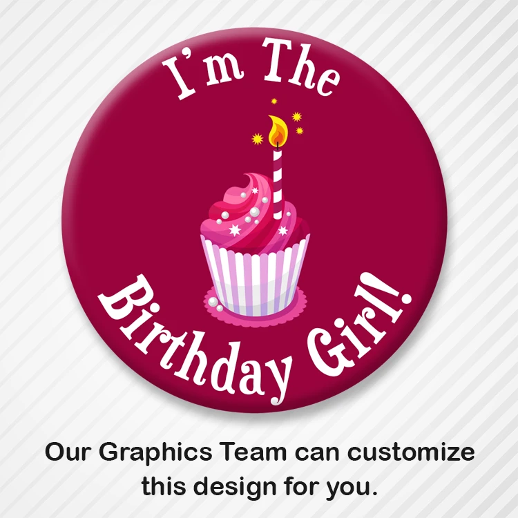 Customizable Birthday Button