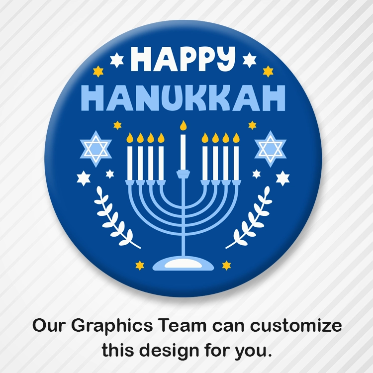 Customizable Hanukkah Button