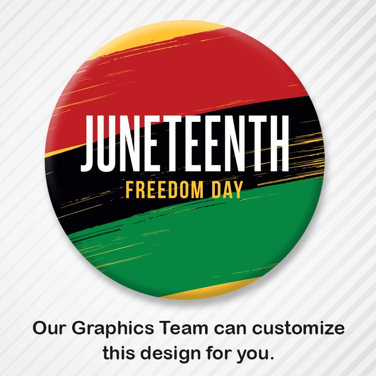 Customizable Juneteenth Button