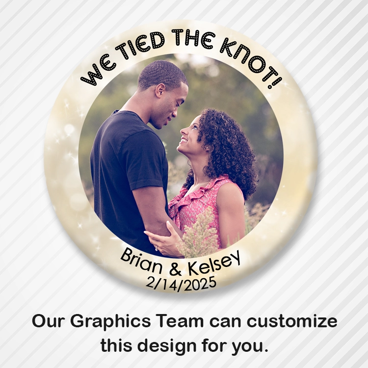 Customizable Wedding Photo Button