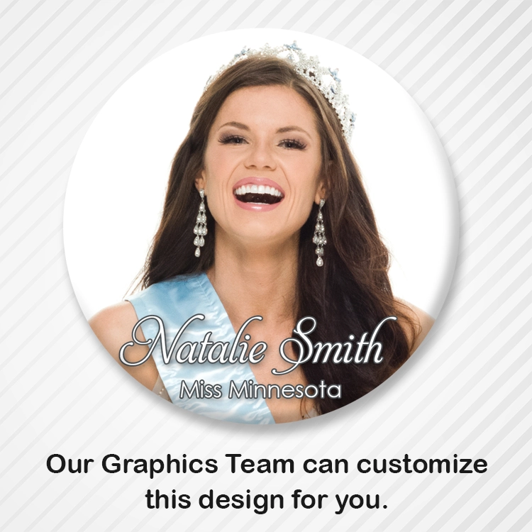 Customizable Beauty Pageant Button