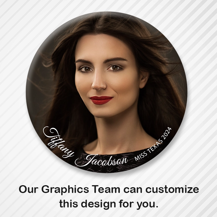 Customizable Beauty Pageant Button