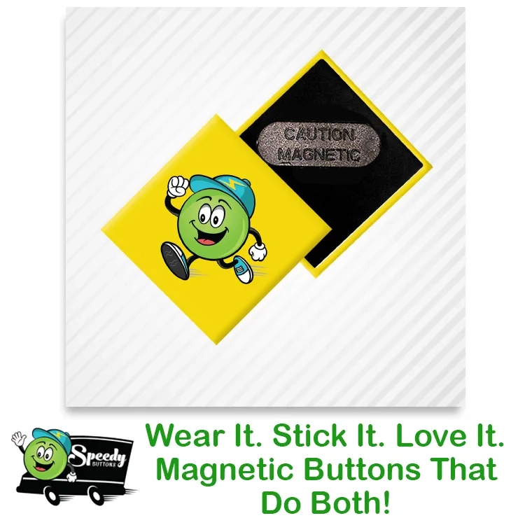 2 inch Diamond Wearable Magnet - Pin-Less Name Badge Alternative