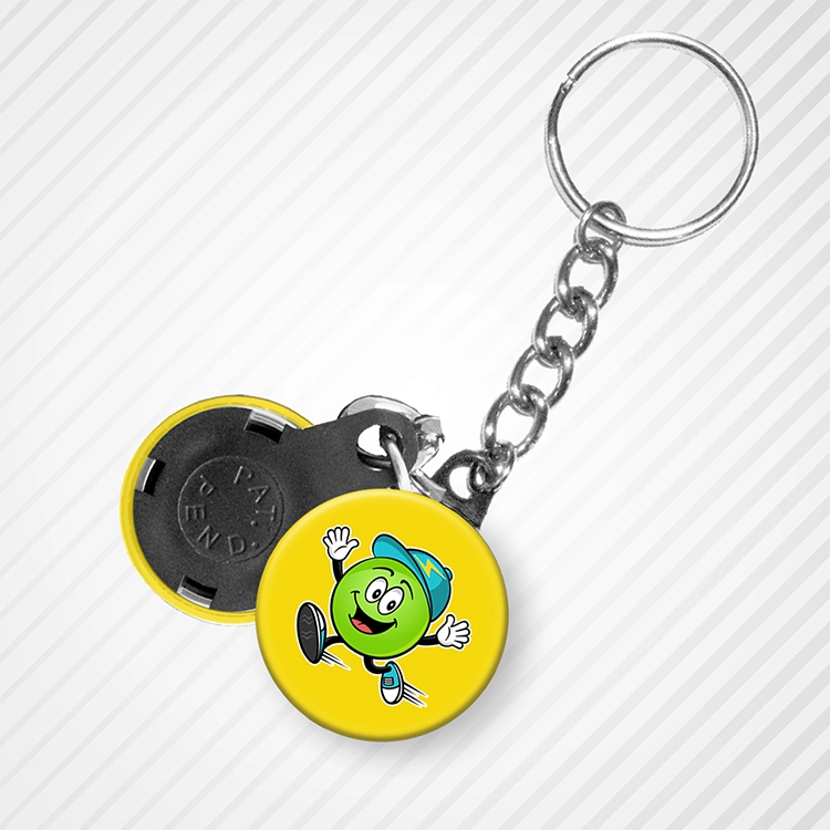 1" Round Keychain