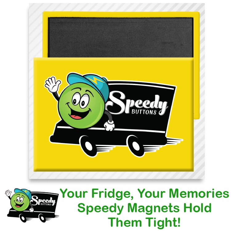 3.5 x 2.5 inch Rectangle Custom Fridge Magnet - Calendar Photo Promotional Refrigerator Magnet