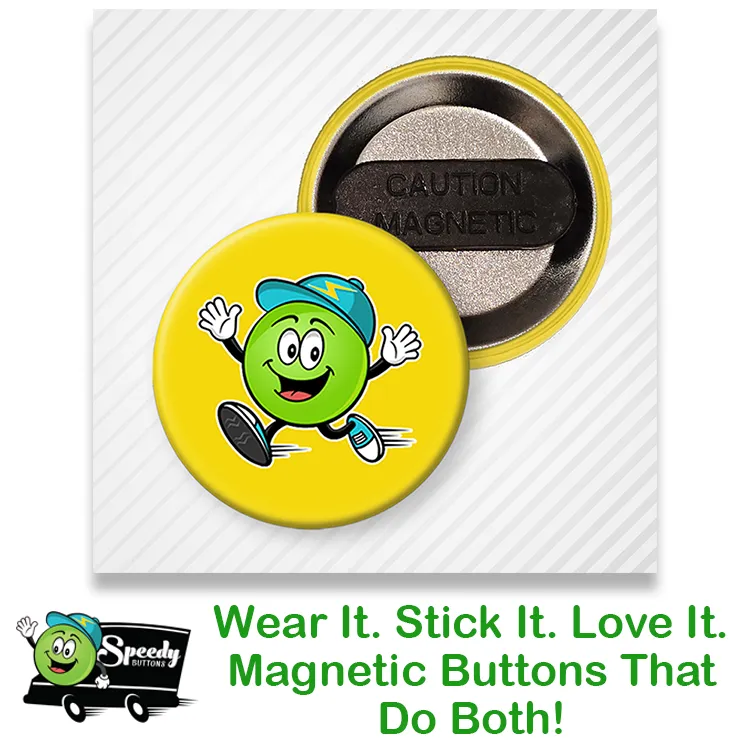 1.5 inch Round Wearable Magnet - Pin-Less Magnetic Lapel Accessory