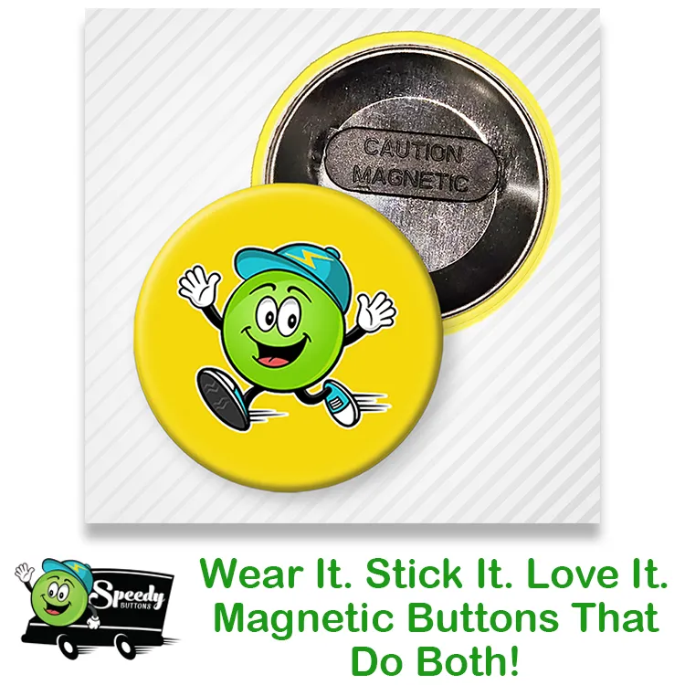 1.75 inch Round Wearable Magnet - Pin-Less Name Badge Alternative