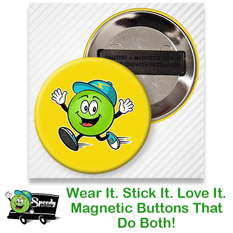 2.25 inch Round Wearable Magnet - Pin-Less Name Badge Alternative
