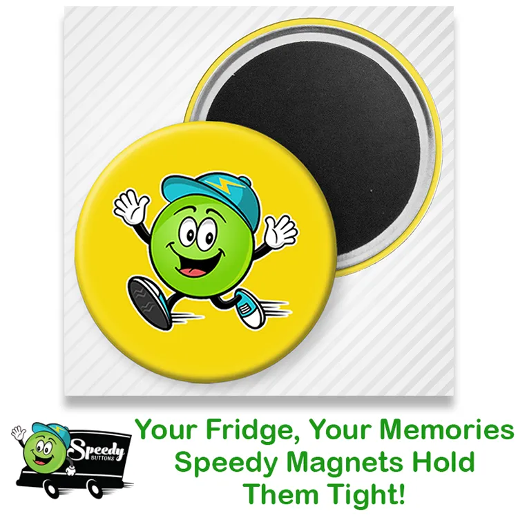 2.5 inch Round Custom Fridge Magnet - Photo Promotional Refrigerator Magnet