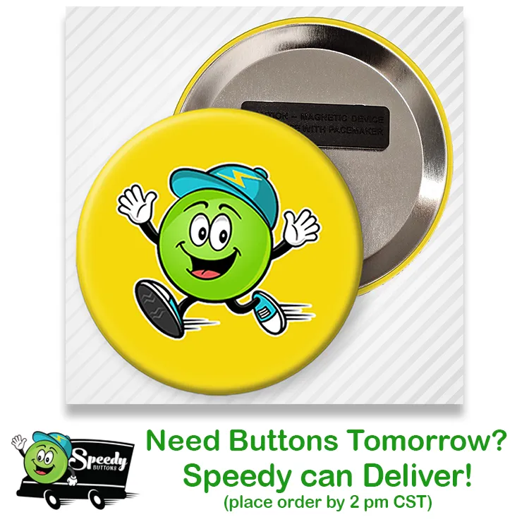 4 inch Round Wearable Magnet - Extra Large Pin-Less Photo Button