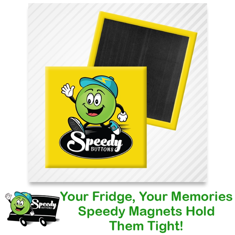 2 inch Square Custom Fridge Magnet - Business Card Promotional Refrigerator Magnet