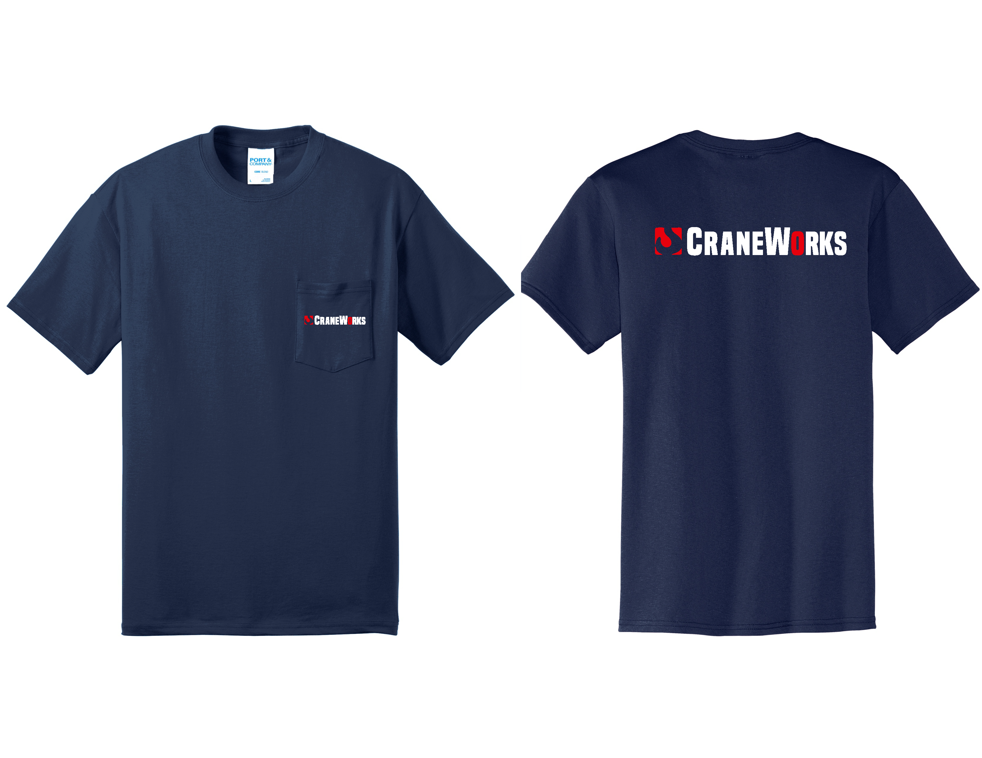 Tall Short Sleeve t-shirt w/ pocket (Port & Co)