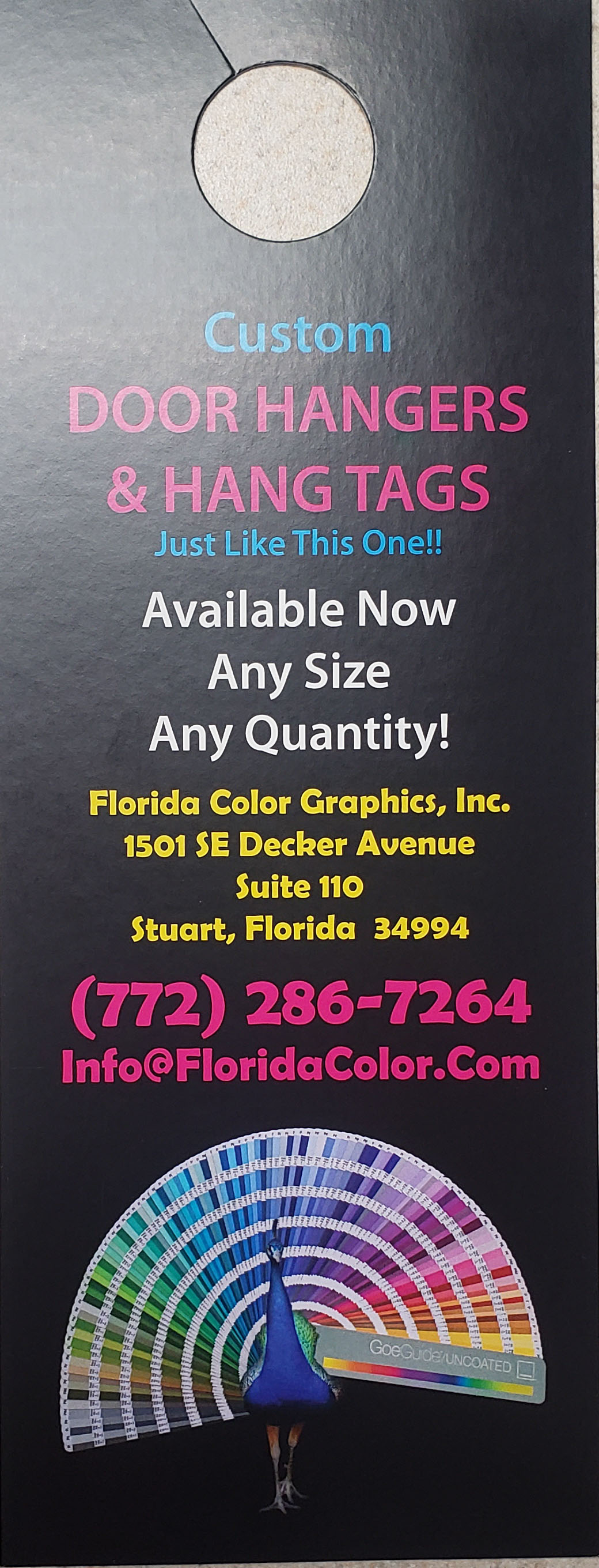 Door Hangers with Gloss UV Both Sides