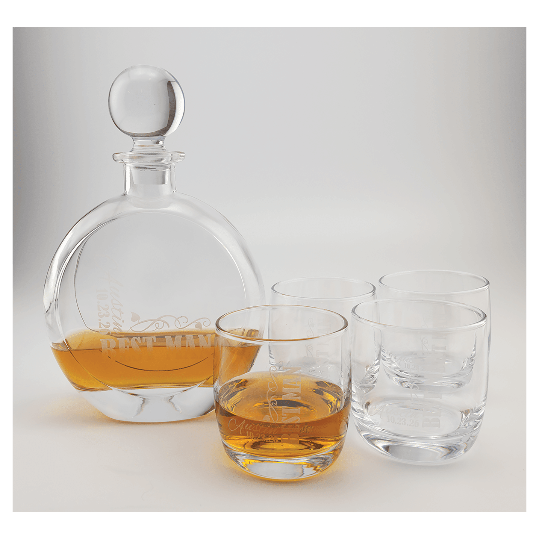 Round Decanter Set