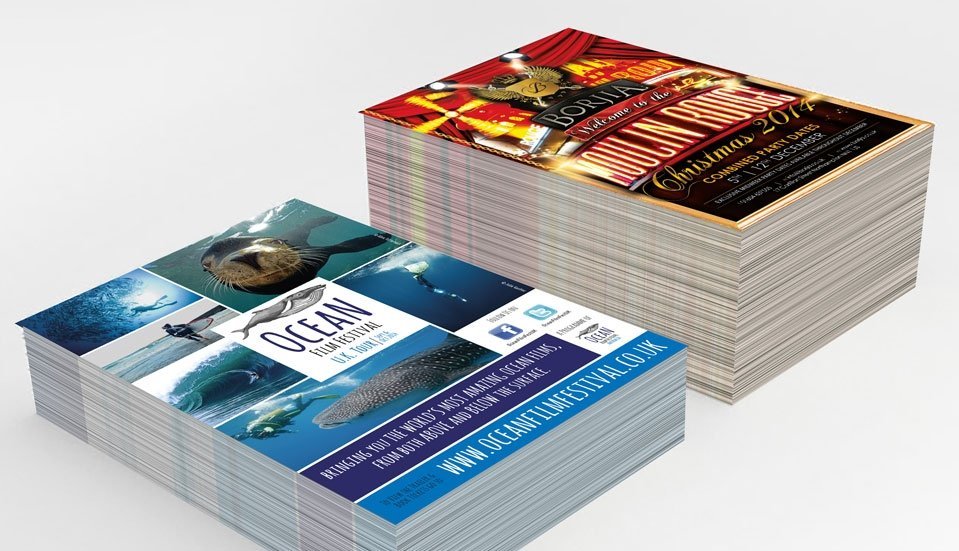 Glossy flyers