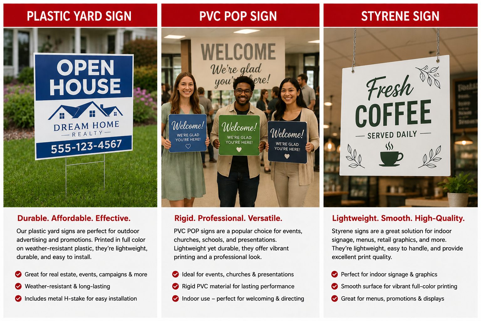 Plastic Signs