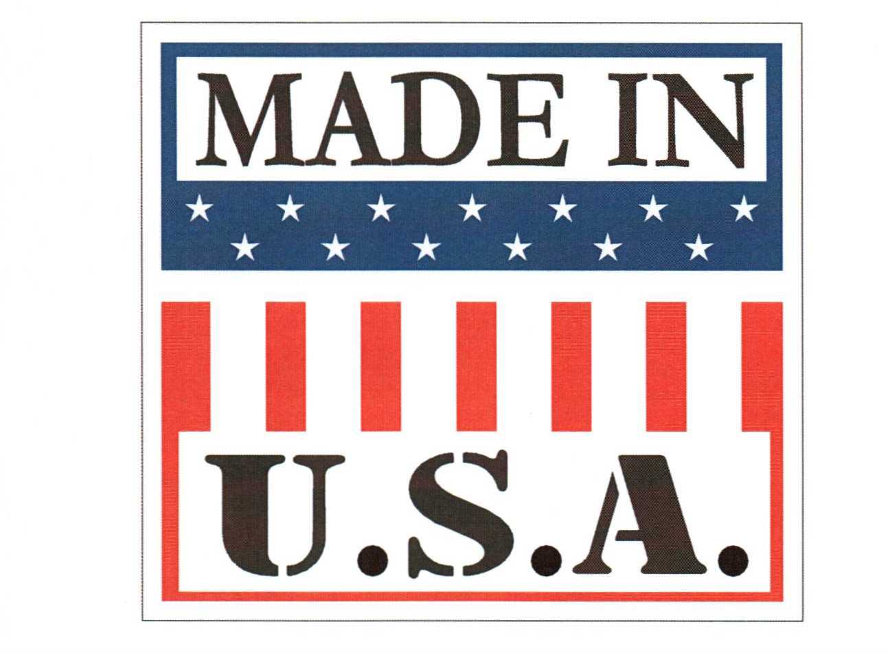 Made In USA 3" x 3.33"