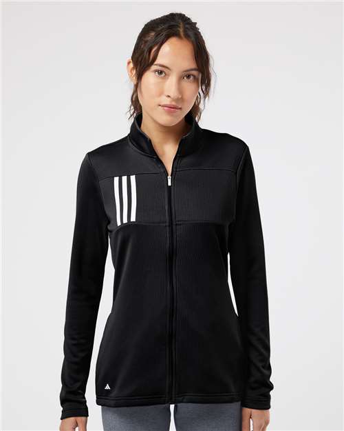 Adidas Women's 3-Stripe Double Knit Full-Zip - A483