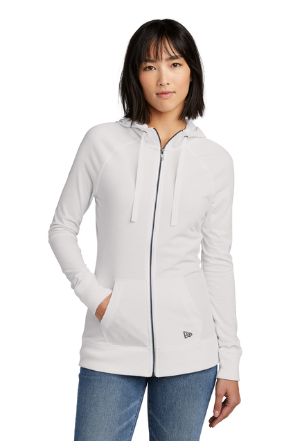 New Era® Women's Sueded Cotton Blend Full-Zip Hoodie - LNEA122