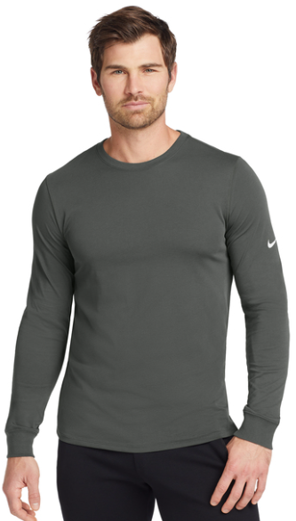 Nike Dri-FIT Cotton/Poly Long Sleeve Tee - NKBQ5230