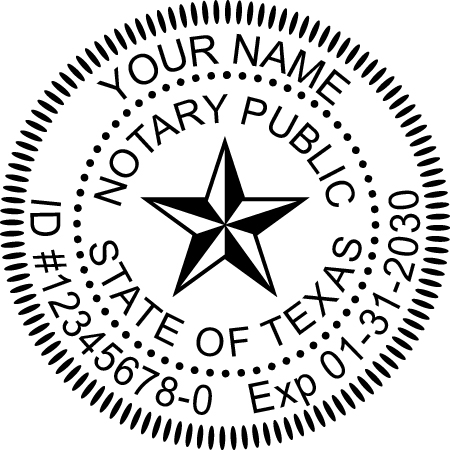 circle notary stamp