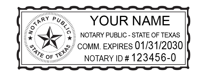 notary stamp rectangle