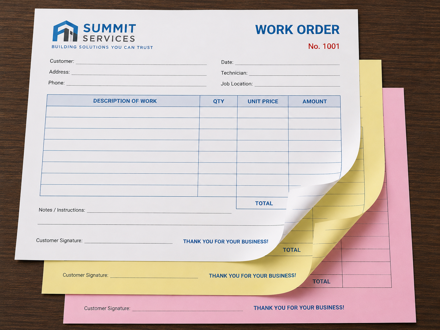 NCR Carbonless Forms
