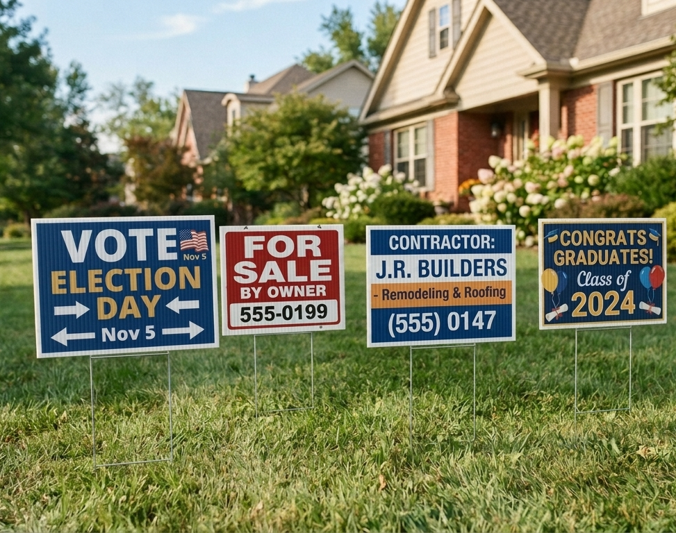 Corrugated Yard Signs