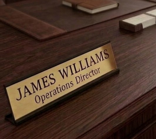 Desk and Wall Name Plates