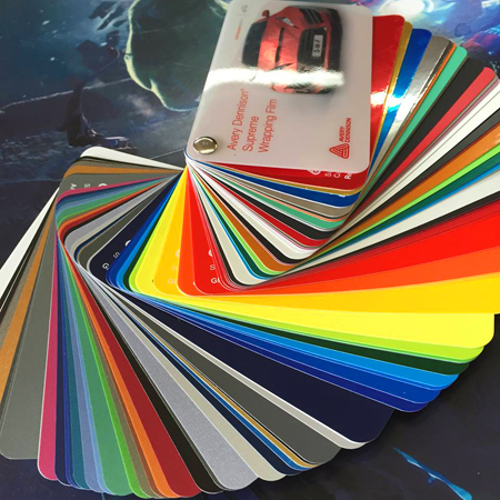 Various Car Wrap Colors