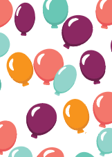 Ballons Scatter Print