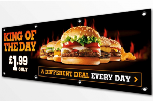 burger king vinyl banner ad