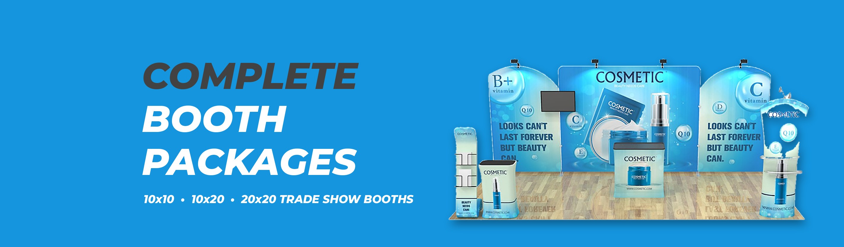 trade show displays complete booth packages