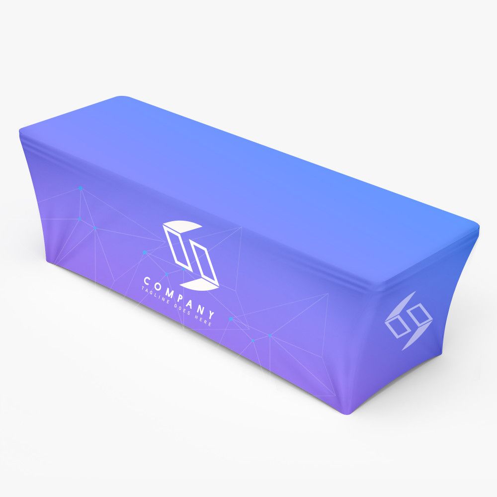 8 ft full color stretch table cover