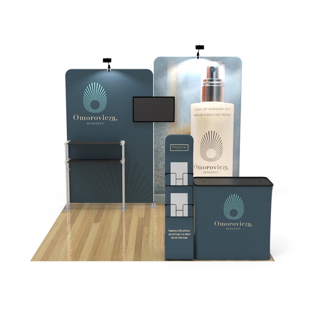 Layout 10x10-04 trade show booth kit, sample artwork