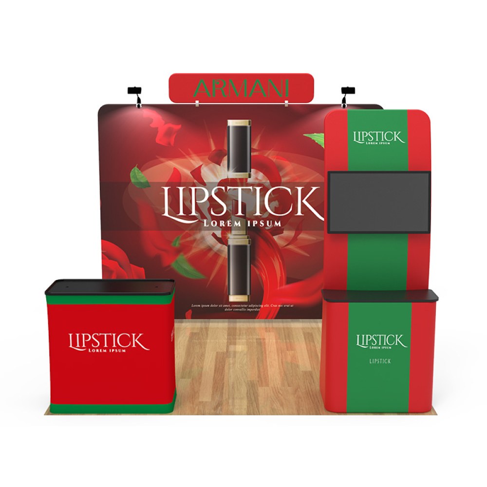 Layout 10x10-07 trade show booth kit, sample artwork