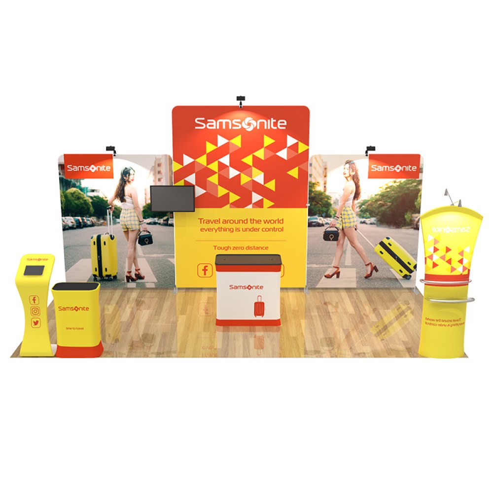 Layout 10x20-05 trade show booth kit, sample artwork