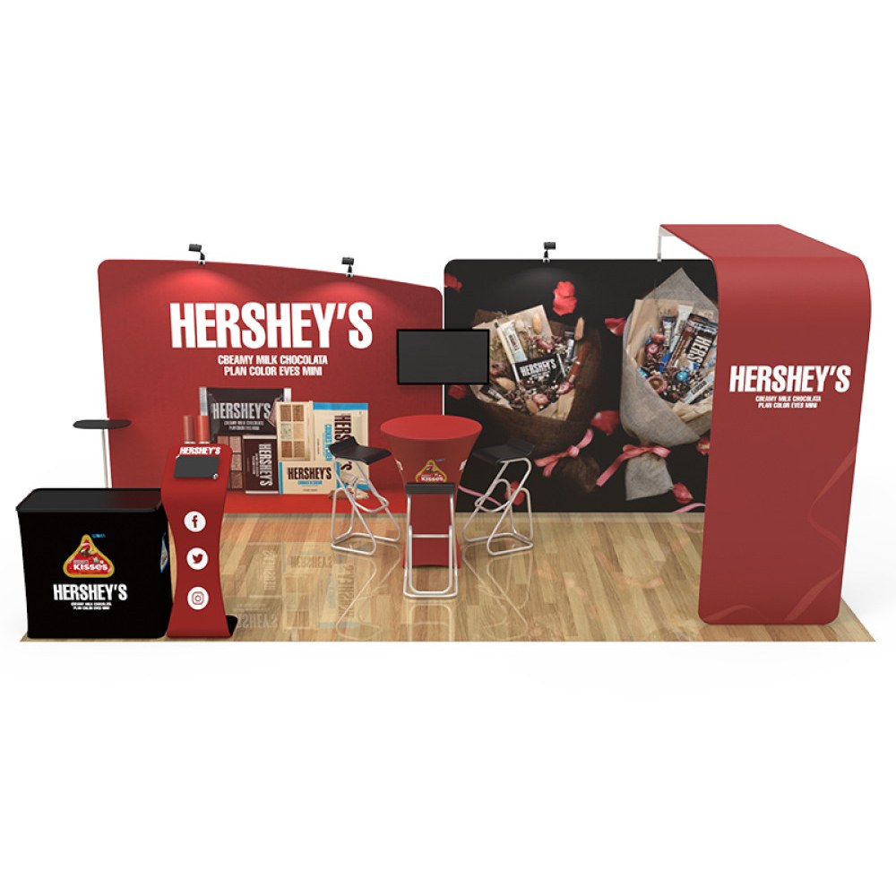 Layout 10x20-08 trade show booth kit, sample artwork