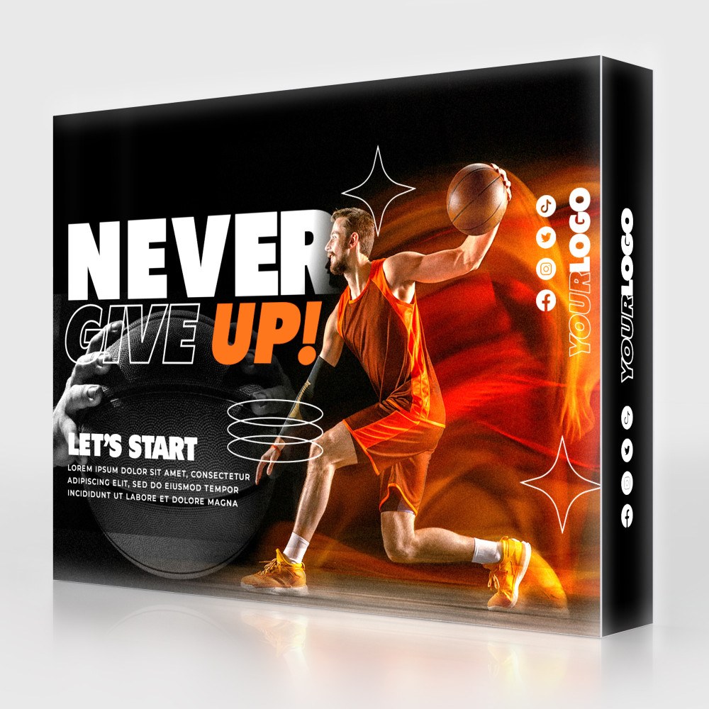 10 ft SEG backlit popup display with a lit full-color fabric graphic