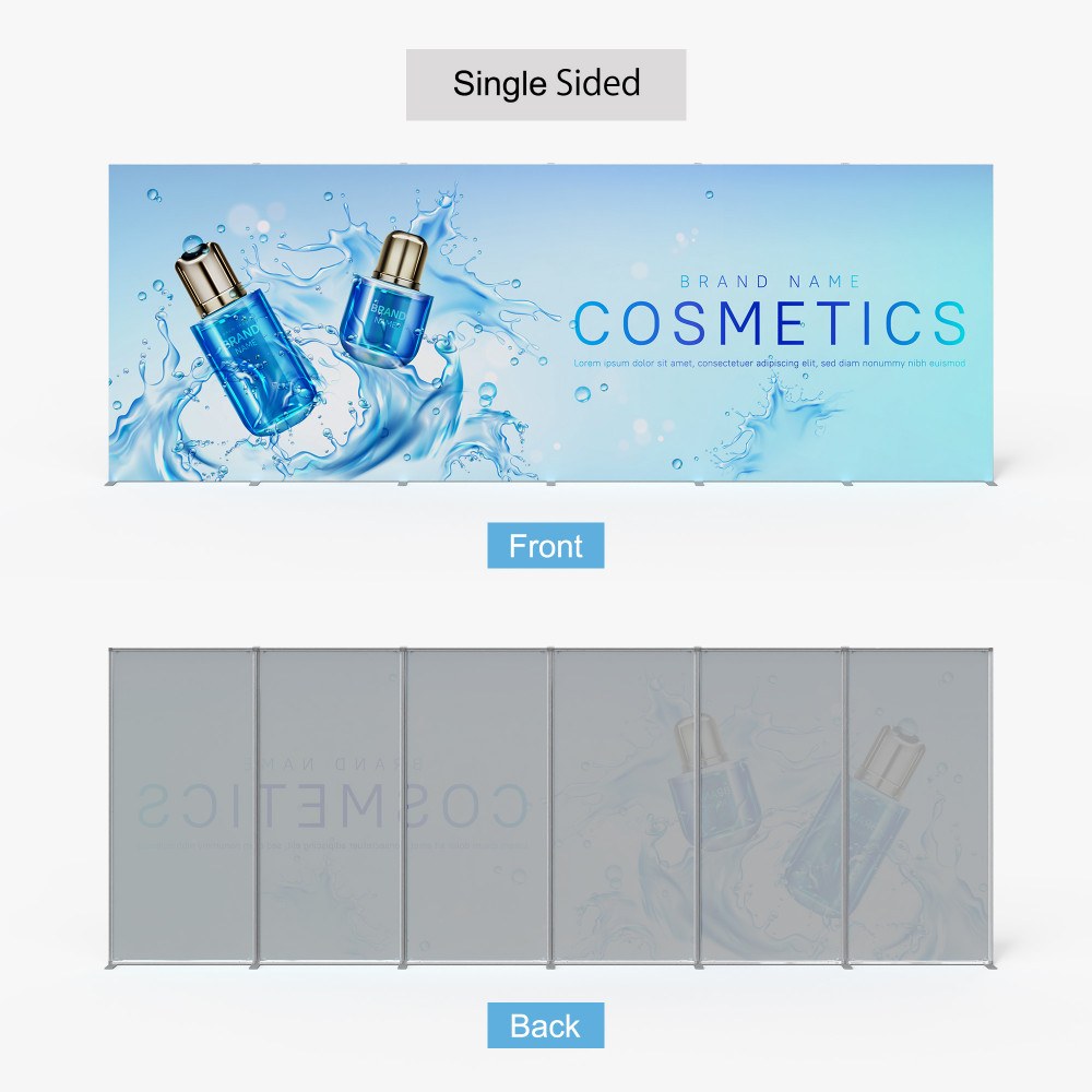 20 ft SEG display, single sided front and back