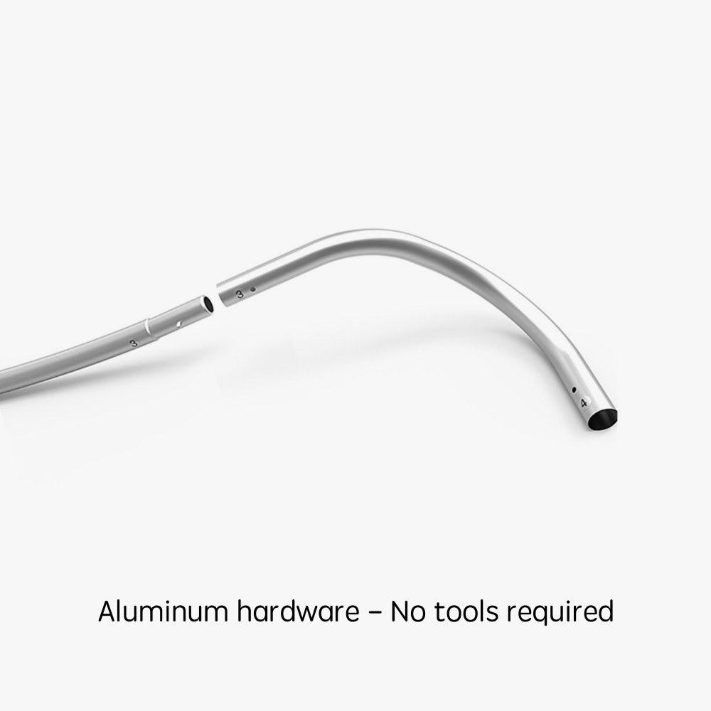 Tool-free curved aluminum tube