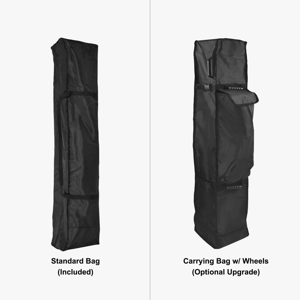 Standard carry bag and optional wheeled bag for the tent