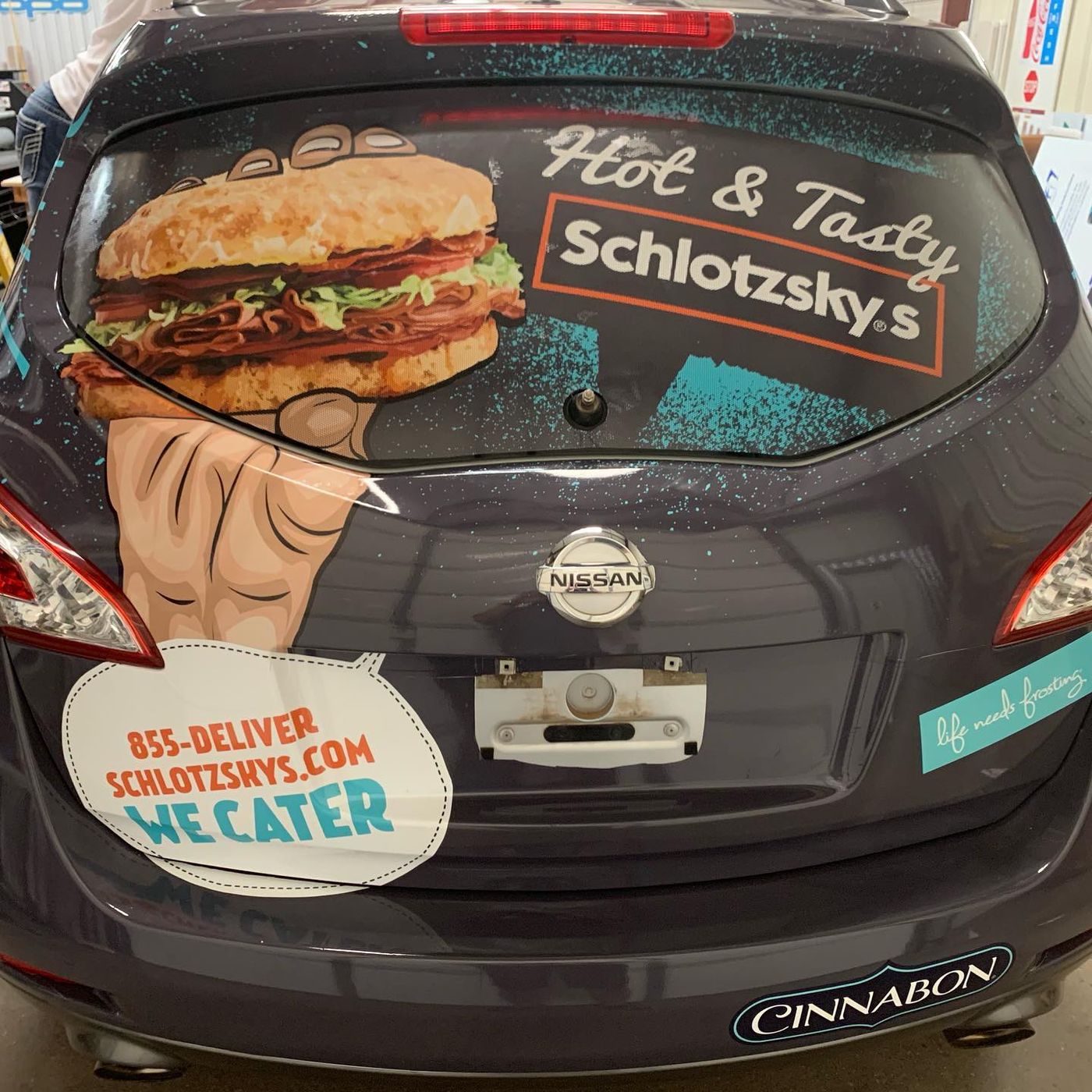 Rear of the Schlotzsky's Murano with window perf