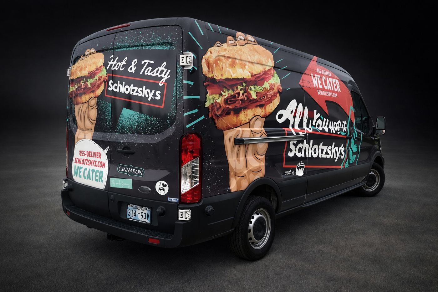 Schlotzsky's catering van full wrap